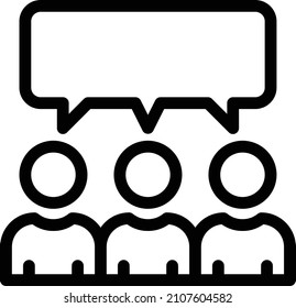 Icono de grupo aislado en fondo blanco. Ilustración vectorial. Eps10. Icono de vector para el diseño y aplicación de sitios web