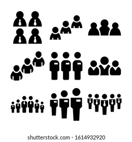 group icon isolated sign symbol vector illustration - Collection of high quality black style vector icons

