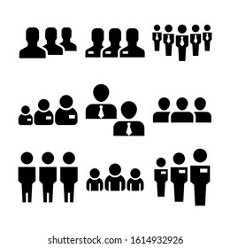 group icon isolated sign symbol vector illustration - Collection of high quality black style vector icons

