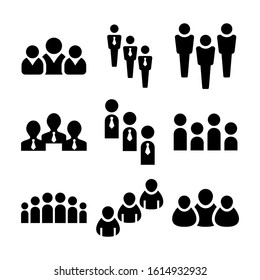 group icon isolated sign symbol vector illustration - Collection of high quality black style vector icons
