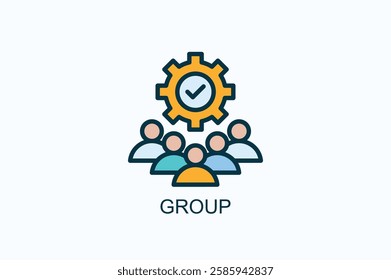 Group Icon Or Logo Isolated Illustration