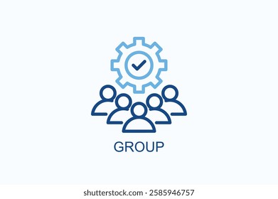 Group Icon Or Logo Isolated Illustration