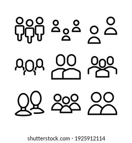 group icon or logo isolated sign symbol vector illustration - Collection of high quality black style vector icons
