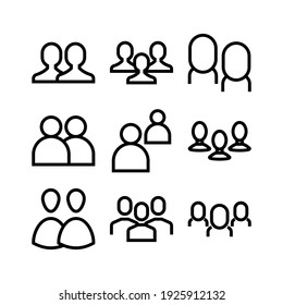 Group Icon Or Logo Isolated Sign Symbol Vector Illustration - Collection Of High Quality Black Style Vector Icons
