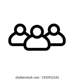 icono de grupo o logotipo símbolo de signo aislado ilustración vectorial de alta calidad estilo negro iconos vectoriales
