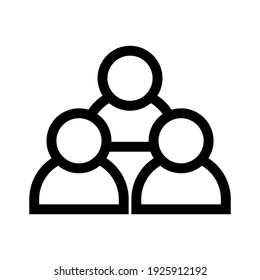 icono de grupo o logotipo símbolo de signo aislado ilustración vectorial de alta calidad estilo negro iconos vectoriales
