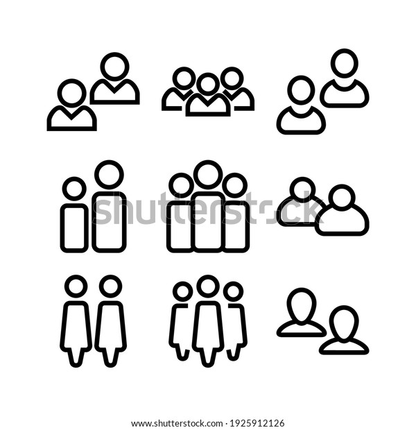 group icon or\
logo isolated sign symbol vector illustration - Collection of high\
quality black style vector\
icons\
