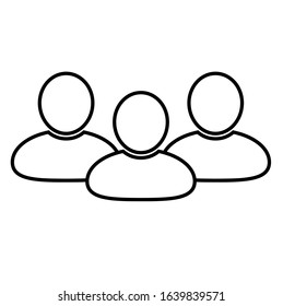 group icon on white background