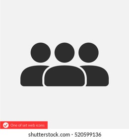 Group icon. One of set web icons