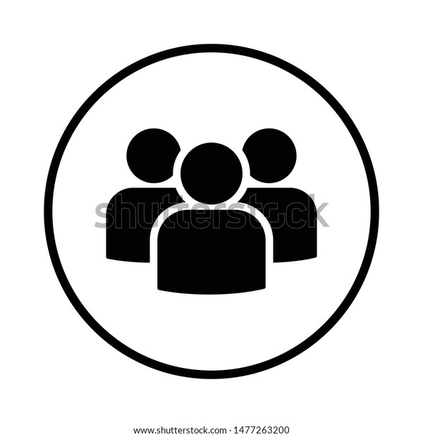 Group Icon Outline Vector Business Icon Stock Vector (Royalty Free ...