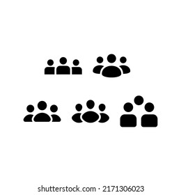 Design-Illustration des Gruppensymbols Vektorsymbol-Set