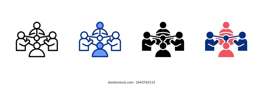 Group icon sheet multiple style collection