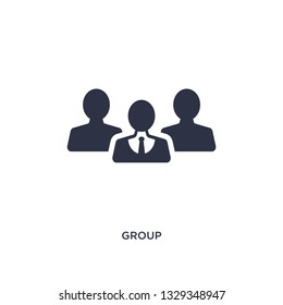 group icon. Simple element illustration from customer service concept. group editable symbol design on white background. Can be use for web and mobile.