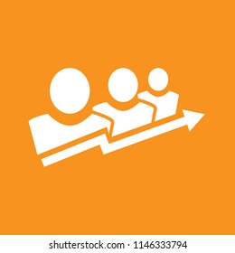 group icon, stock vector illustration, EPS10.