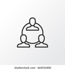 Group Icon Symbol. Premium Quality Isolated Teamwork Element In Trendy Style.