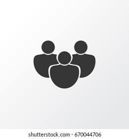 Group Icon Symbol. Premium Quality Isolated Team Element In Trendy Style.