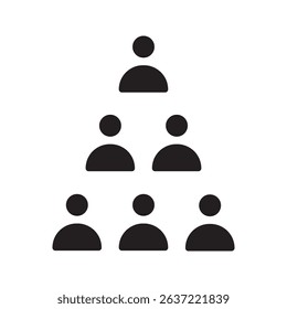 group icon, team, organization, community, population, audience, member. Vector illustration