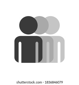 group icon. team symbol isolated on white background. vector illustration