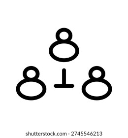 Group icon for teamwork, collaboration, and community representation