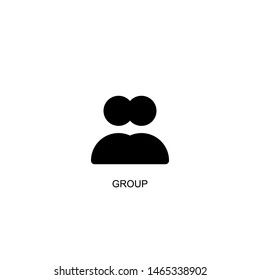 group icon vector black design