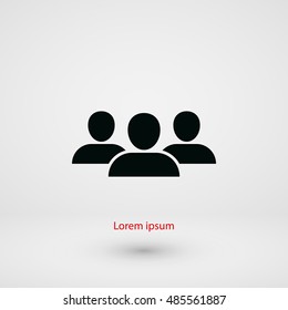 Group icon vector, flat design best vector icon