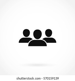 Group icon vector, flat design best vector icon