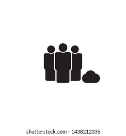group icon vector. group vector graphic illustration
