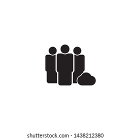 group icon vector. group vector graphic illustration