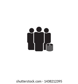 group icon vector. group vector graphic illustration