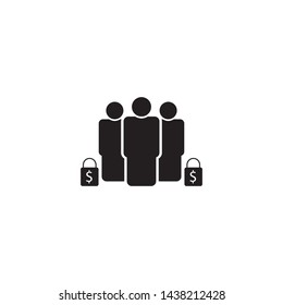 group icon vector. group vector graphic illustration