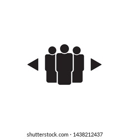 group icon vector. group vector graphic illustration