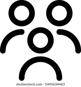 Gruppensymbol Vektorillustration Asset-Element