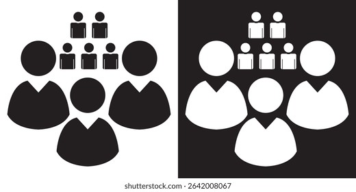 Group icon. Vector illustration. EPS 10 AI