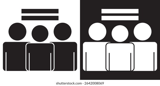 Group icon. Vector illustration. EPS 10 AI