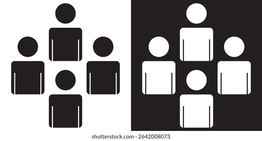 Group icon. Vector illustration. EPS 10 AI