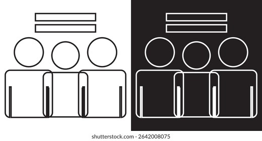 Group icon. Vector illustration. EPS 10 AI