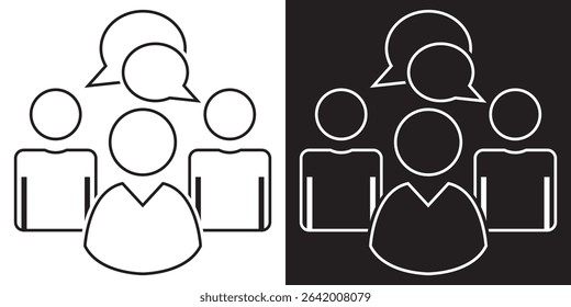 Group icon. Vector illustration. EPS 10 AI