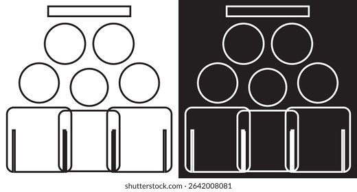 Group icon. Vector illustration. EPS 10 AI