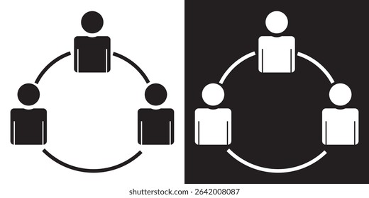 Group icon. Vector illustration. EPS 10 AI