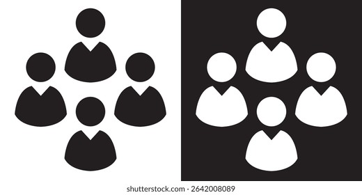 Group icon. Vector illustration. EPS 10 AI