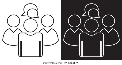 Group icon. Vector illustration. EPS 10 AI