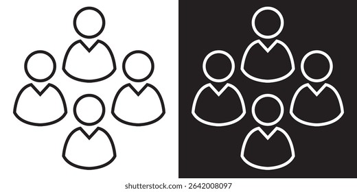 Group icon. Vector illustration. EPS 10 AI