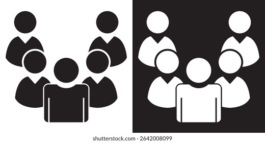 Group icon. Vector illustration. EPS 10 AI