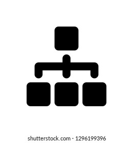 Group Icon Vector Illustration in Glyph Style for Any Purpose