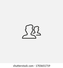 group icon vector illustrator sign