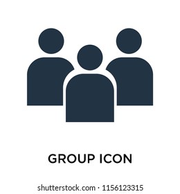 Group icon vector isolated on white background, Group transparent sign