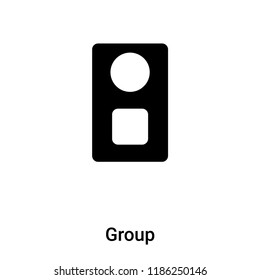 Group icon vector isolated on white background, logo concept of Group sign on transparent background, filled black symbol