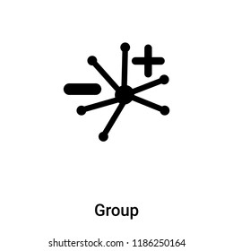 Group icon vector isolated on white background, logo concept of Group sign on transparent background, filled black symbol