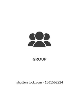 group icon vector. group sign on white background. group icon for web and app