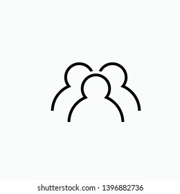 group icon vector sign symbol
